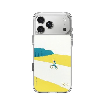 iPhone 17 Pro Max Clear Case（相機按鈕） 透明 - Taku Bannai 坂内拓 - Spring｜春日微風騎行
