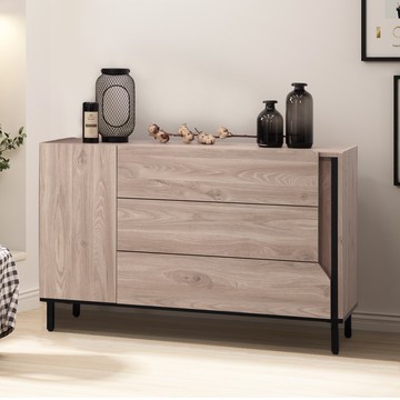 【Homelike】 喜家居4尺三抽收納櫃(2043)