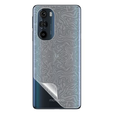 RHINO Motorola Edge 30 Pro 背蓋保護貼 水舞卡夢款式 超跑頂級包膜原料皮  通過檢測抗撞擊力達425公斤