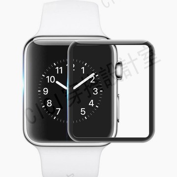Apple Watch保護貼 鋼化膜3D全屏曲面膜保護玻璃膜蘋果手錶保護貼 1代 2代 3代 4代【亞德機械五金家居】