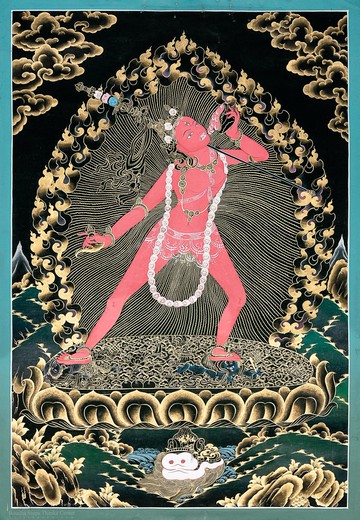 藏傳佛教藝術 雜密金剛唐卡畫