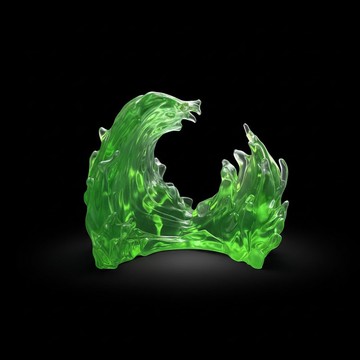 流蝕Erosion Flow x 透明樹脂藝術雕塑 x 桌上擺飾