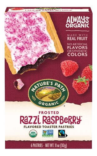 Nature's Path Organic Toaster Pastries Raspberry Frosted 11 oz