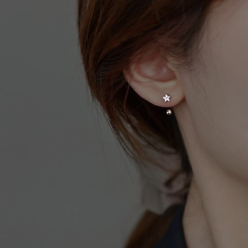 925純銀螺絲擰扣耳釘女夏天2021年新款潮ins簡約耳環耳鉤小巧耳飾