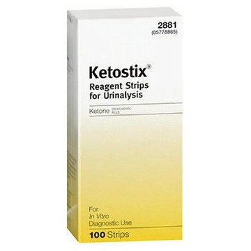 Bayer Ketostix Reagent Strips For Urinalysis 100 each by Bayer