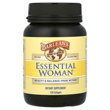 Barlean's, Essential Woman®，120 粒軟膠囊