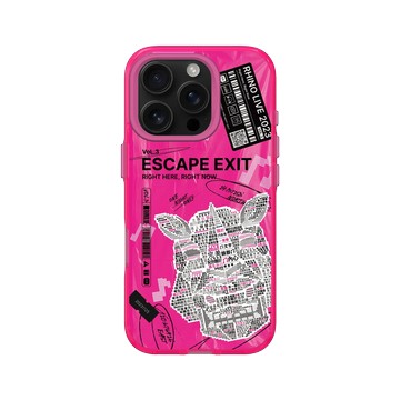 iPhone 16 Pro Clear 粉漾桃 - RHINO LIVE - 第 3 輯：逃生出口