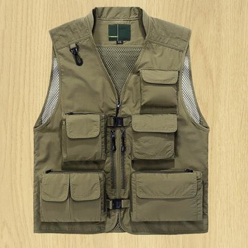 JPDUN旗艦店夏季薄戶外背心防風釣魚透氣攝影露營用品網眼馬甲男