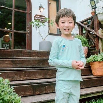 minihope美好的親子生活 - 四季居家套裝-台灣藍鵲-粉藍