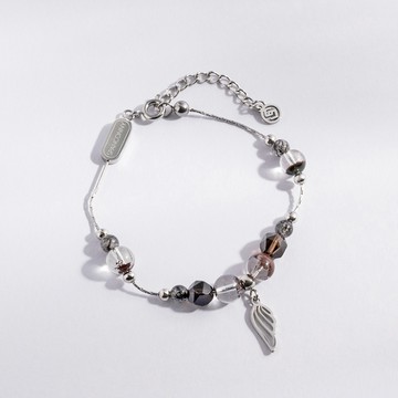 CONNY 專屬夢想 | 茶水晶 黑髮晶 彩幽靈 | 天然水晶手鍊 (情侶手鍊)