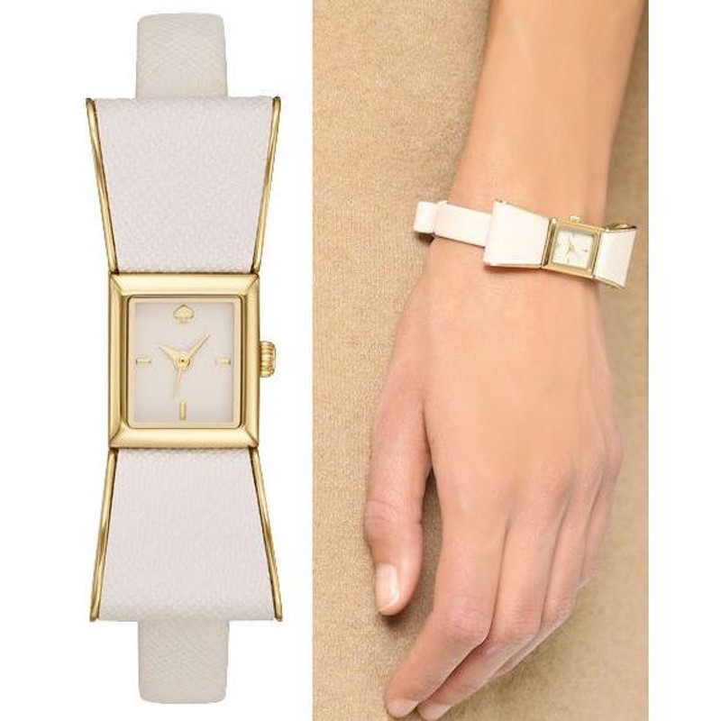 kate Spade New York ［ケイトスペード ニューヨーク］1YRU0898 Kenmare Beige Bow Shaped Watch  ベージュ リボン アナログ レディース 腕時計 | LINEブランドカタログ