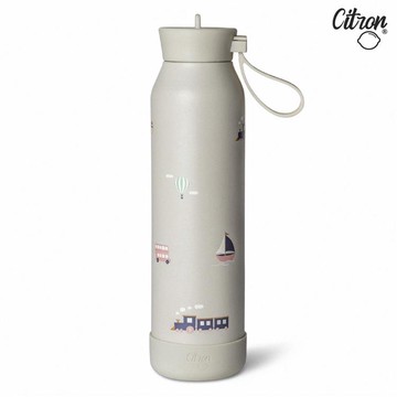 【Citron】矽膠提把三層保溫瓶_交通工具500ml_廠商直送