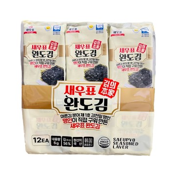 Saeupyo 有名菀島海苔 12包  60g  1袋