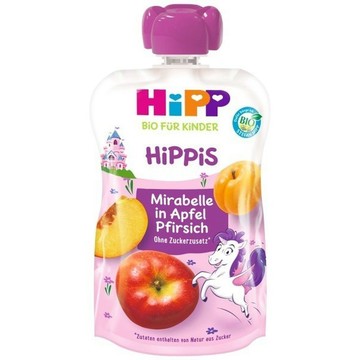 HiPP 喜寶 生機水果趣-甜李蜜桃100g★衛立兒生活館★9062300136972
