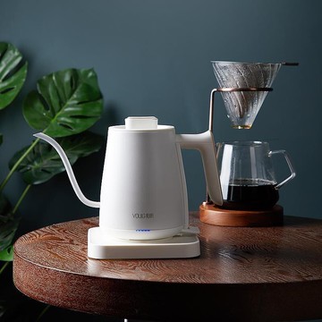 新品  YOULG陽朗手沖咖啡壺長嘴細口壺家用煮小型不銹鋼電熱水壺燒水壺 批發