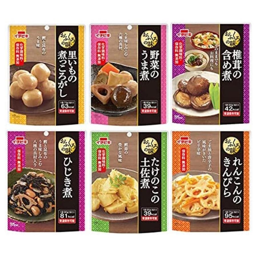 レトルト 惣菜 おかず イチビキ 6種 お試し セット 送料無料 メール便 ポイント消化 レトルト食品 詰め合わせ お惣菜 野菜 煮物 和食 簡単調理 常温保存