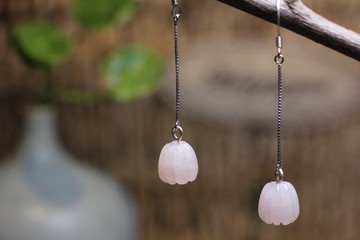 天然金絲玉耳墜南瓜珠耳環925銀燈籠耳墜防過敏時尚轉運耳勾耳飾