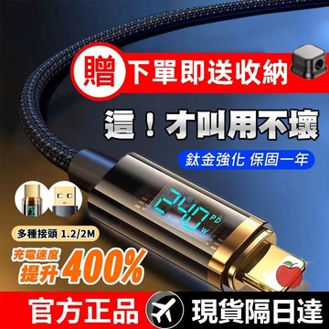 現貨 鎢金頭數顯240W 充電線 pd快充線 iphone 充電線2米 蘋果充電線 type c 三星充電線 滿電分離器