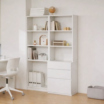 【iloom 怡倫家居】NEWT 600型書櫃 抽屜款款 五層/六層 書架 兒童書架 置物書架 書櫃 收納櫃 置物櫃