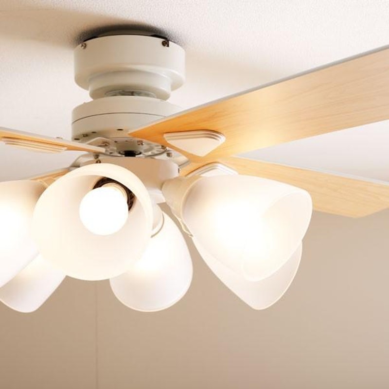 シーリングファンライト　ライト　天井　照明　6灯　リモコン　インテリア　オシャレ JAVALO ELF LEDシーリングファン シーリングファンライト