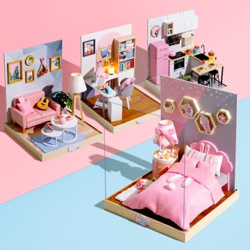 DOLLhouse創意制作圣誕diy小屋