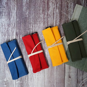 conifer綠的事務 牛津簡約綁繩筆袋