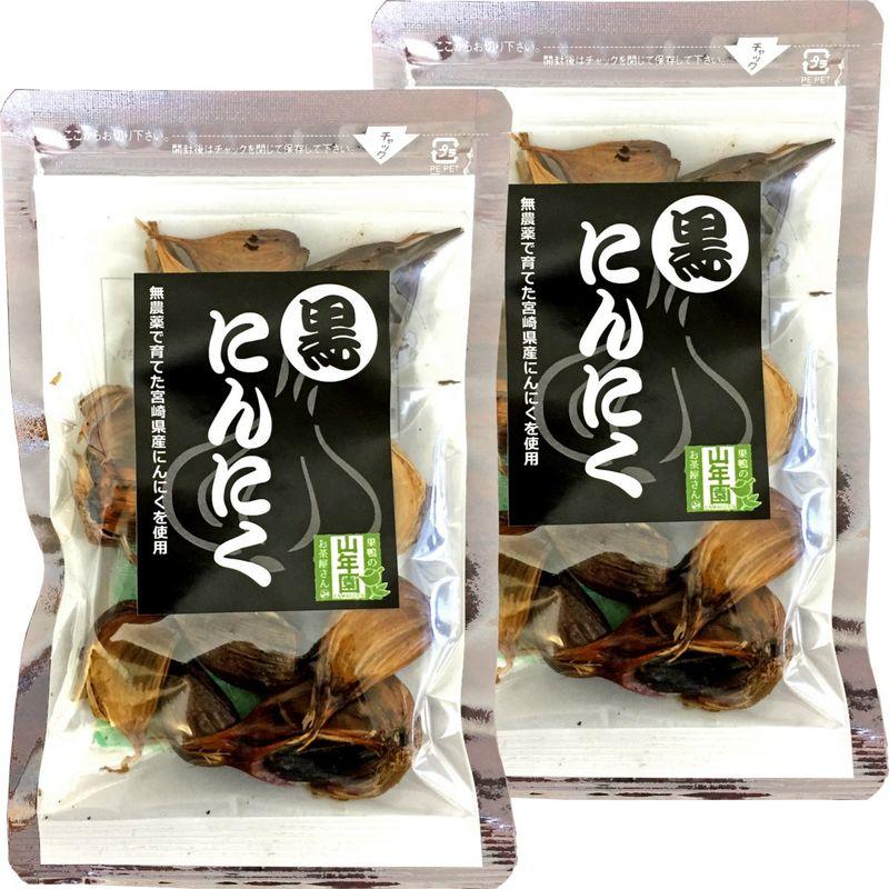 国産 無農薬 100%黒にんにく 50g×2袋セット 宮崎県産 巣鴨のお茶屋さん 山年園