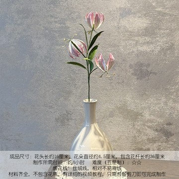 免運💯纏花材料包diy花插花月季茶花玫瑰創意擺件瓶插材料包有敎程無手工 diy 古風材料包手工藝髮簪 古裝髮飾漢服髮飾交