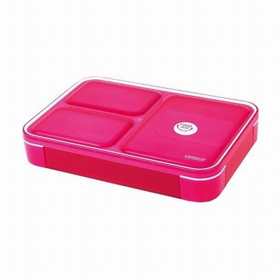 dsk.pig 薄型弁当箱 フードマン600 クリアベリーピンク  -お取り寄せ品-