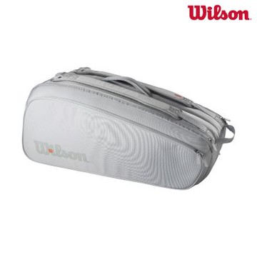 【Wilson威爾森】網球拍袋 藍灰色 9支裝(運動 網球 網球包 戶外)