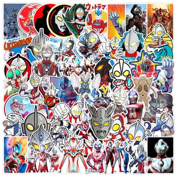 動漫Q版卡通超人動畫人物涂鴉貼紙兒童水壺筆記本電腦水杯貼防水