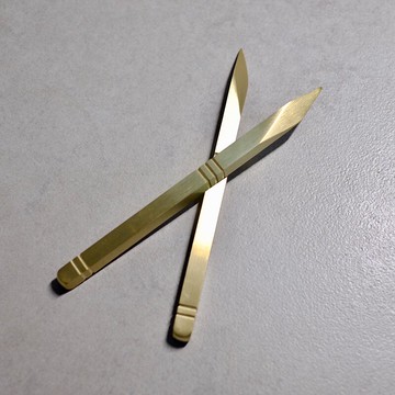 普洱茶刀純銅茶刀茶刀茶針茶錐純手工一體撬茶工具開茶刀茶道配件