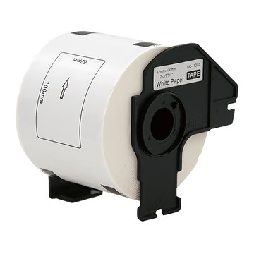 Brother 兄弟牌 定型標籤帶 DK-11202 62mm x 100mm 白底黑字 300張
