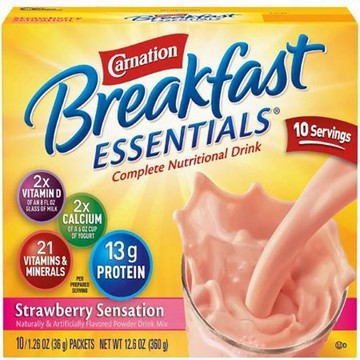 Oral Supplement Breakfast Essentials Strawberry Sensation Flavor  Case of 60 by Nestle Healthcare Nutrition
