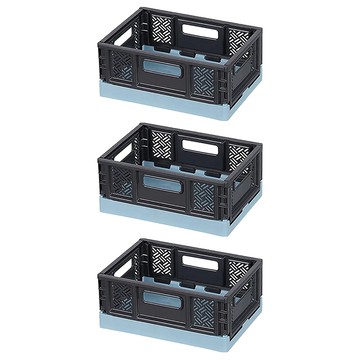 keyway 聯府 dy-835 (小)百吉萬用摺疊籃 摺疊收納箱 居家收納  5L  3個