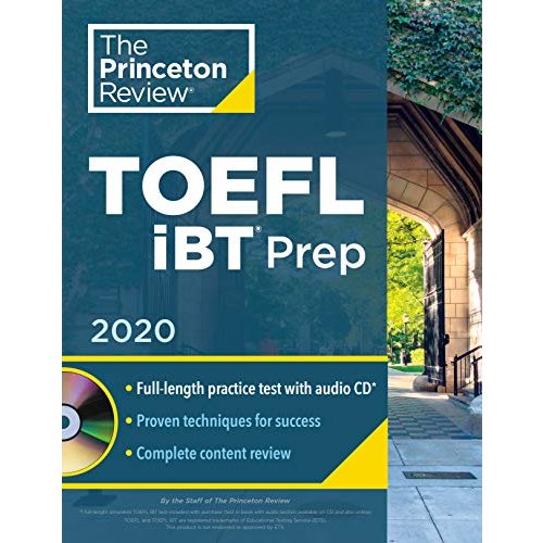 Princeton Review TOEFL iBT Prep with Audio CD  2020: Practice Test   Audio CD   Strategies  Review (College Test Preparation)