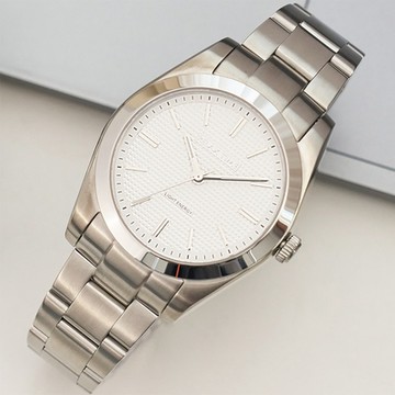 Relax Time RT-105S 立體格紋太陽能男錶 開學換新季 送禮推薦-銀/40mm RT-105S-1M