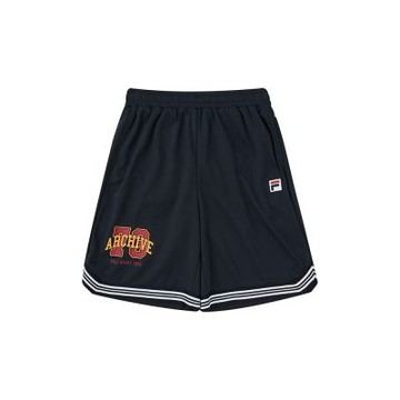 FILA KIDS 童針織短褲-丈青 1SHA-4420-NV