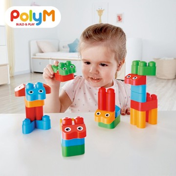 德國PolyM 動物王國積木組31件組