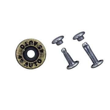 【出清品】IVAN 12mm子彈殼飾片 撞釘式7403-02