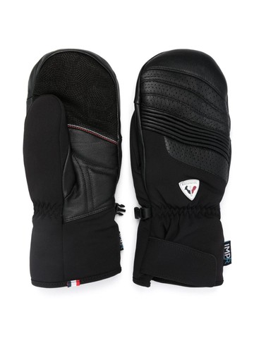 Rossignol - Concept logo-patch ski gloves - men - Polyamide/Polyester/Goat Skin/Elastane - XL - Black