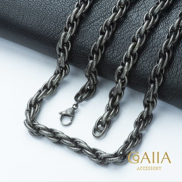 STEEL鋼鍊。三環個性黑鍊 | KA
