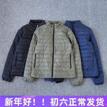 出口英國大牌 輕薄棉衣男立領寬松休閑超輕棉服防風百搭內膽外套