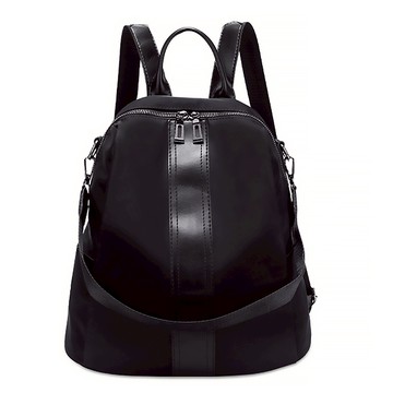 [lapagayo] 個性青春輕量尼龍後背包- PI-06317-09-百搭黑