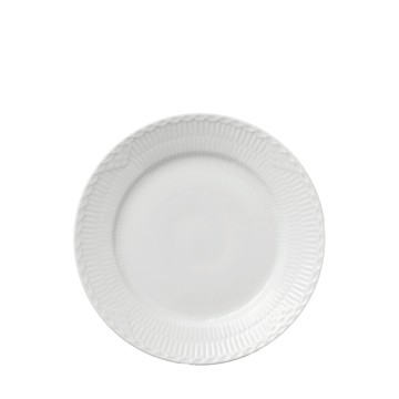 半花邊白瓷 - 盤19cm(本商品不提供破損保證)