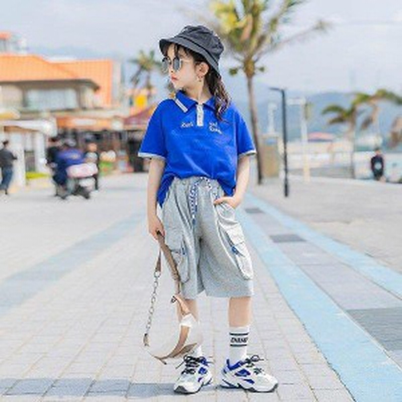 ジャージ キッズ 女子 上下 半袖 春夏 子供服 セットアップ トップス Tシャツ ハーフパンツ ガウチョパンツ 半ズボン スポーツウェア 部 通販 Lineポイント最大1 0 Get Lineショッピング