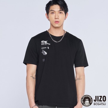 地藏小王 BLUE WAY – 五龍騰飛-白龍神短TEE(黑)