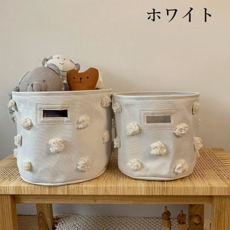 収納バスケット 収納ボックス 布製かご おもちゃ箱 おもちゃ収納