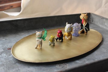 黃銅胖橢圓置物盤