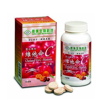長庚生技 螯合礦物-維他命C (60粒x二瓶)  共120粒